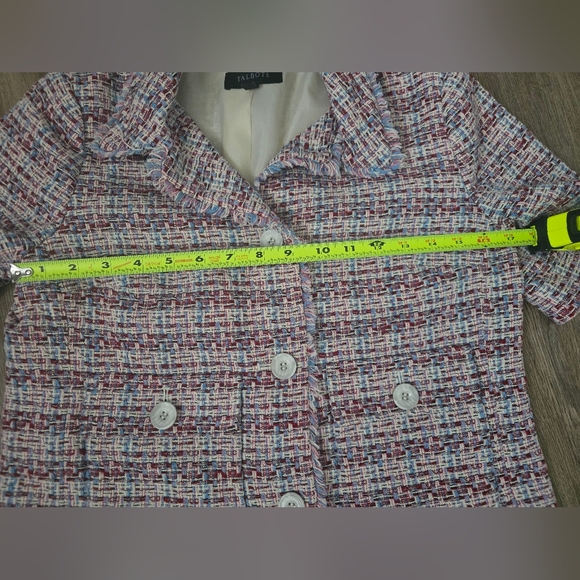 Talbots Elegant Multicolor Tweed Jacket - Picture 7 of 10